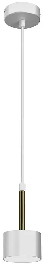 Biało-złota nowoczesna lampa do salonu - N019 T1-W33