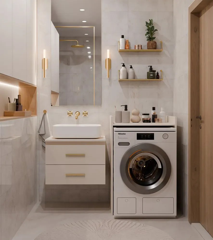 Kaszmirowa szafka do zabudowy pralki  C0-N47