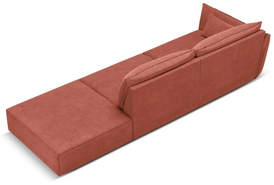 Czerwony szezlong (lewostronny) Vanda – Mazzini Sofas