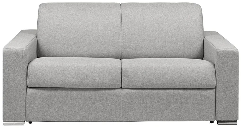 Kanapa 2-osobowa z ekspresowym mechanizmem rozkładania z tkaniny CALITO - Kolor: szary - Miejsce do spania: 120 cm - Materac 14 cm