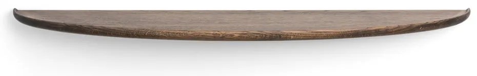 Brązowa półka z litego drewna dębowego 100 cm Mu – Gazzda