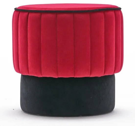 Stołek Rose Pouf Czerwony