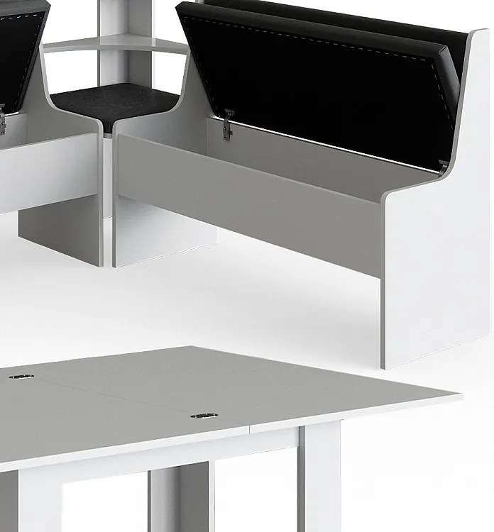 Corner Bank Group biały 150x150x80 roman
