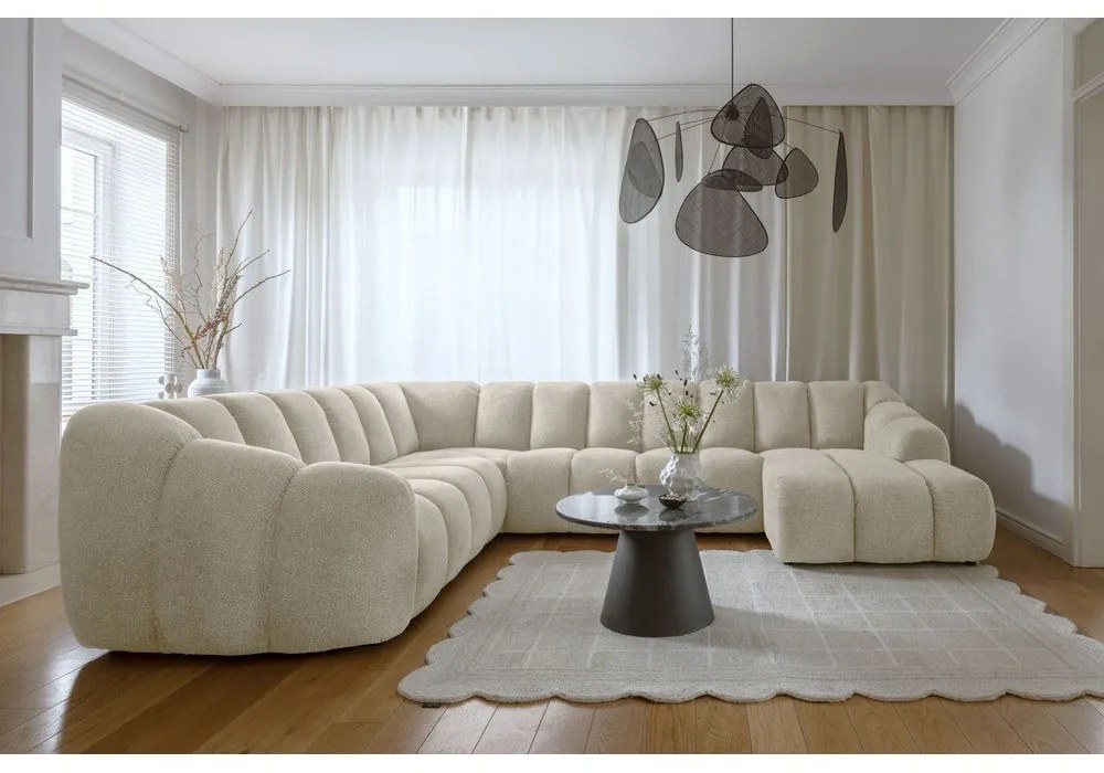 Beżowy narożnik (lewostronny/w kształcie litery U) Shell – Miuform