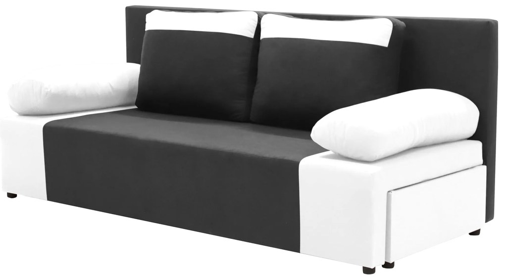 Kanapa sofa 3 os z funkcją spania SONI Szary/Biały