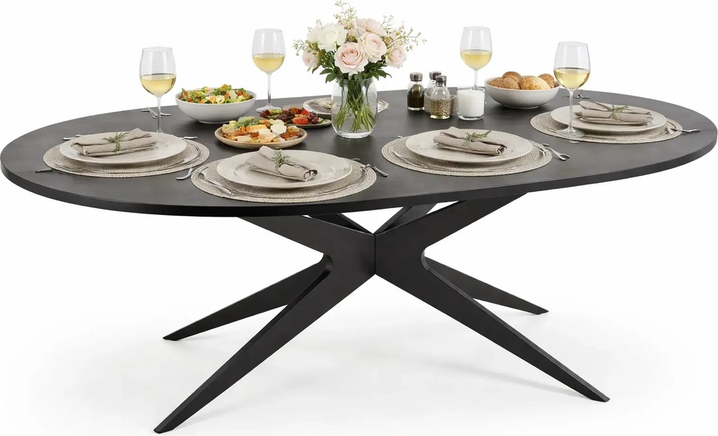 Czarny nowoczesny stół rozkładany M4-T42