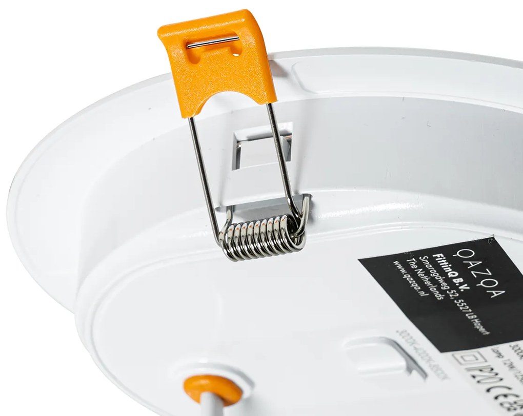 Zestaw 6 reflektorów wpuszczanych białych 14,5 cm z regulacją Kelvina za pomocą przełącznika DIP - Stephanie Nowoczesny Oswietlenie wewnetrzne