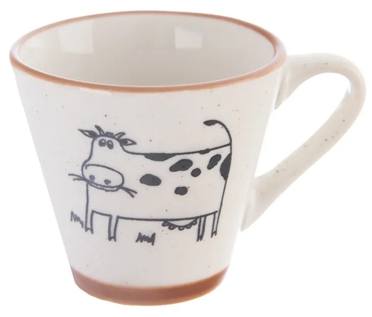 Orion Porcelanowy kubek Farmhouse cow, 0,07 l