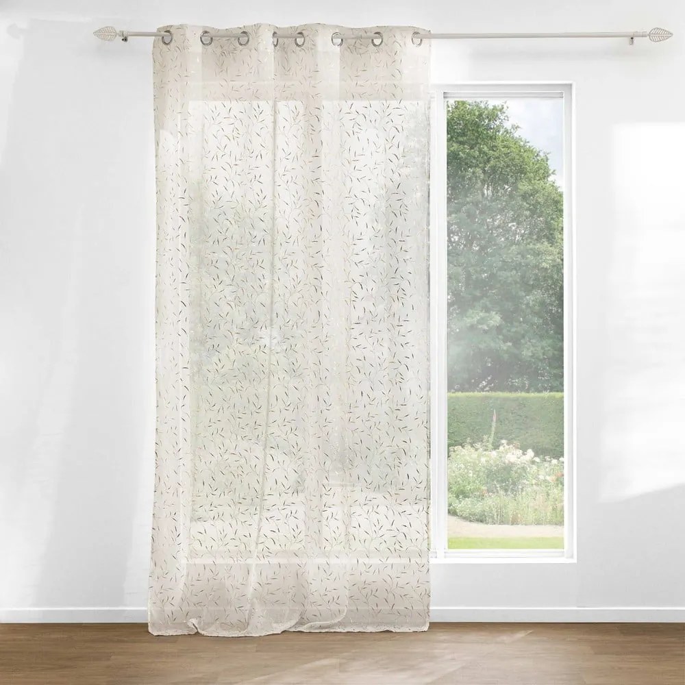 Firanka w beżowo-złotym kolorze 140x240 cm Maissa – douceur d'intérieur