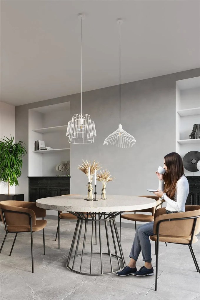 Lampa wisząca UMB biała SOLLUX  LIGHTING