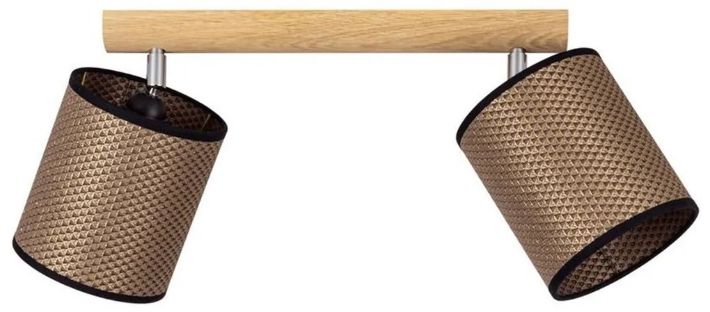 Spot-Light 2027400811553 - Oprawa punktowa BENITA 2xE27/25W/230V dąb