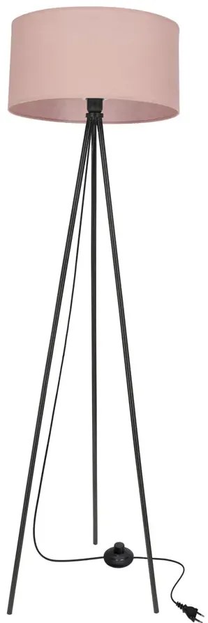 Abażurowa wrzosowa lampa stojąca - M096 D8-Z71