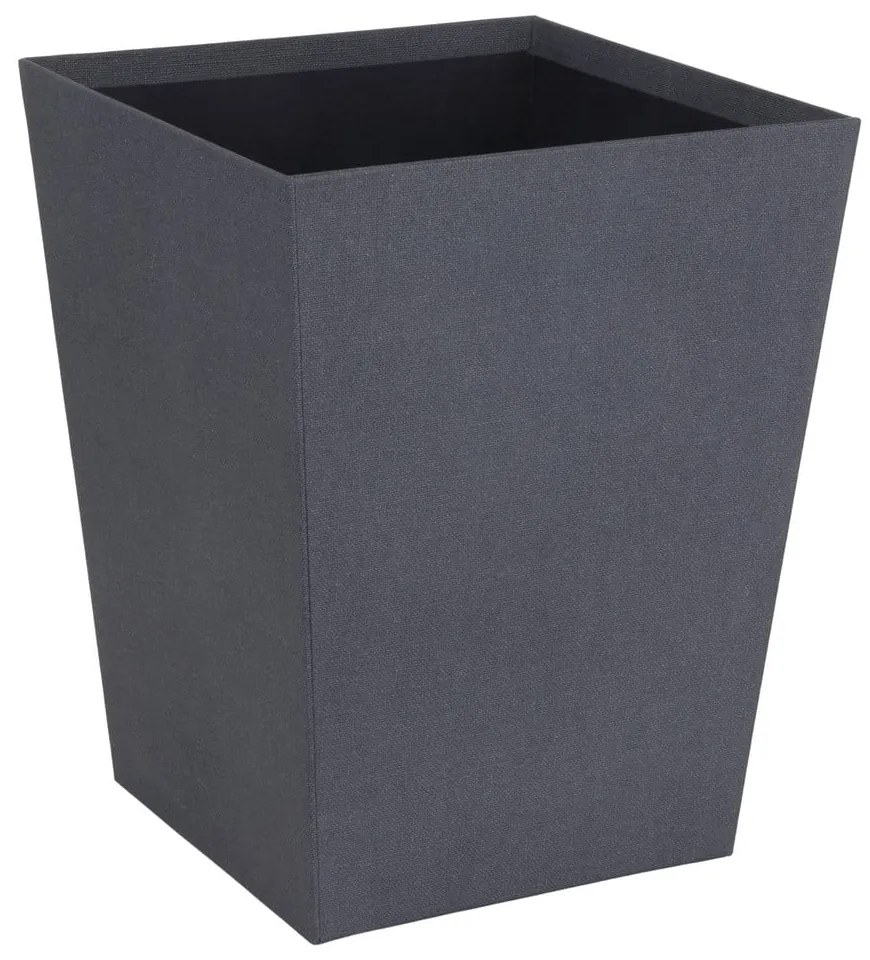 Czarny biurowy kosz na śmieci Sofia Canvas Paper Laminate – Bigso