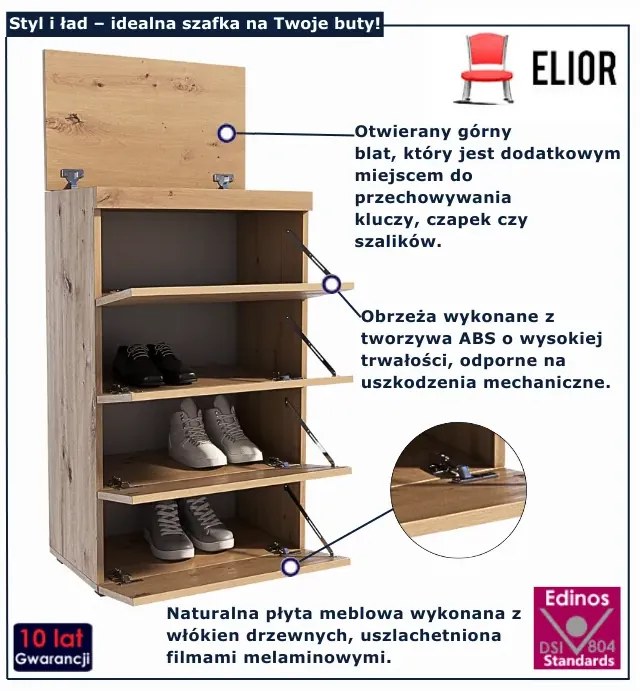 Szafka na buty dąb artisan B7-W33