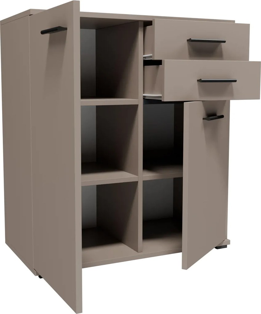 Kaszmirowa komoda z 2 szufladami L9-N28