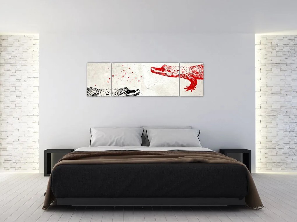 Obraz - Krokodyle (170x50 cm)