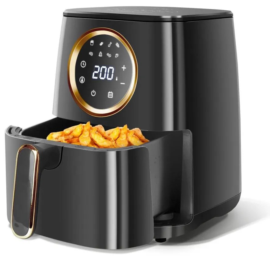 Aigostar frytkownica gorącego powietrza 1400W/230V 4,2l czarna