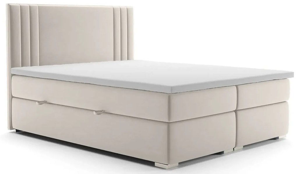 Podwójne łóżko boxspring Felippe 140x200 - 32 kolory