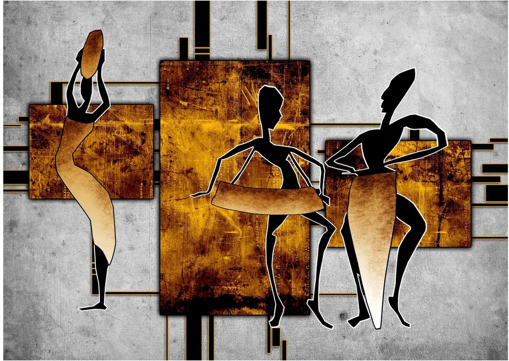 Obraz na szkle - Motywy kultury afrykańskiej (70x50 cm)