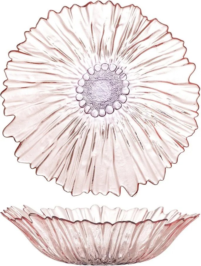 Jasnoróżowa szklana misa ø 31 cm Mariko – Bloomingville