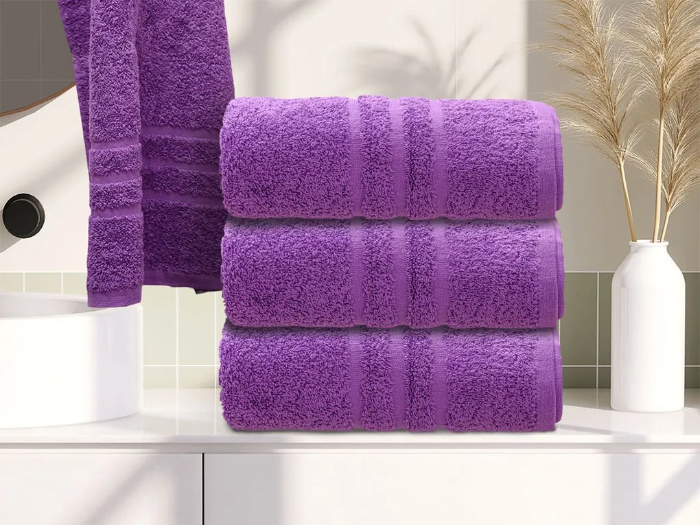 Ręcznik Comfort 50 x 100 cm fioletowy, 100% bawełna