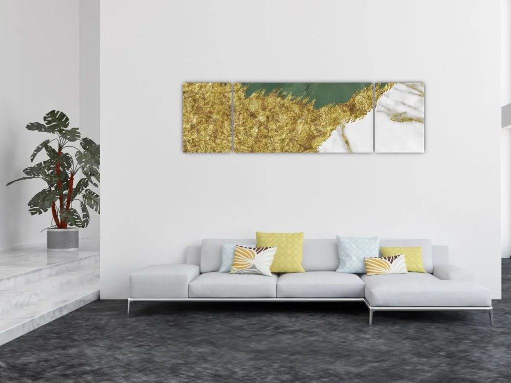 Obraz - Zielony marmur N⁰2 (170x50 cm)
