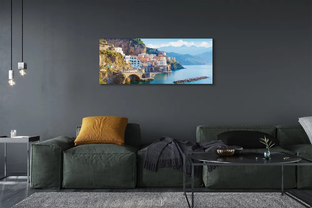 Zdjęcie na płótnie Kolorowe Budynki na Wybrzeżu Włoch