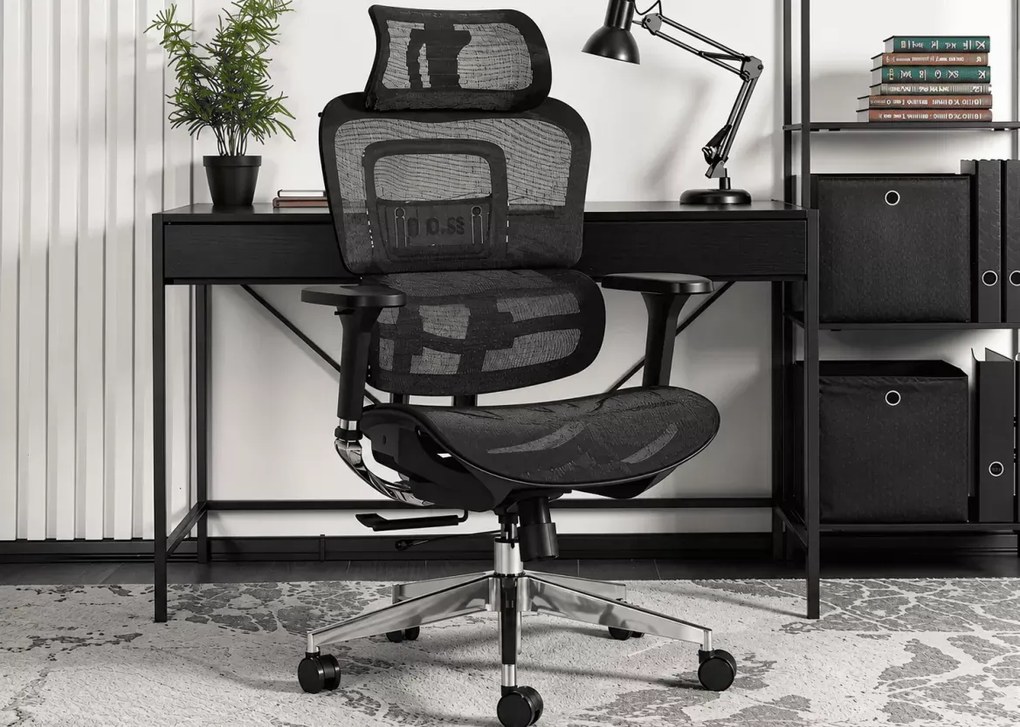 Fotel obrotowy Wenera – ergonomiczny fotel biurowy z regulowanym zagłówkiem
