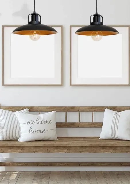 Podwójna metalowa lampa wisząca - K484-Ramona