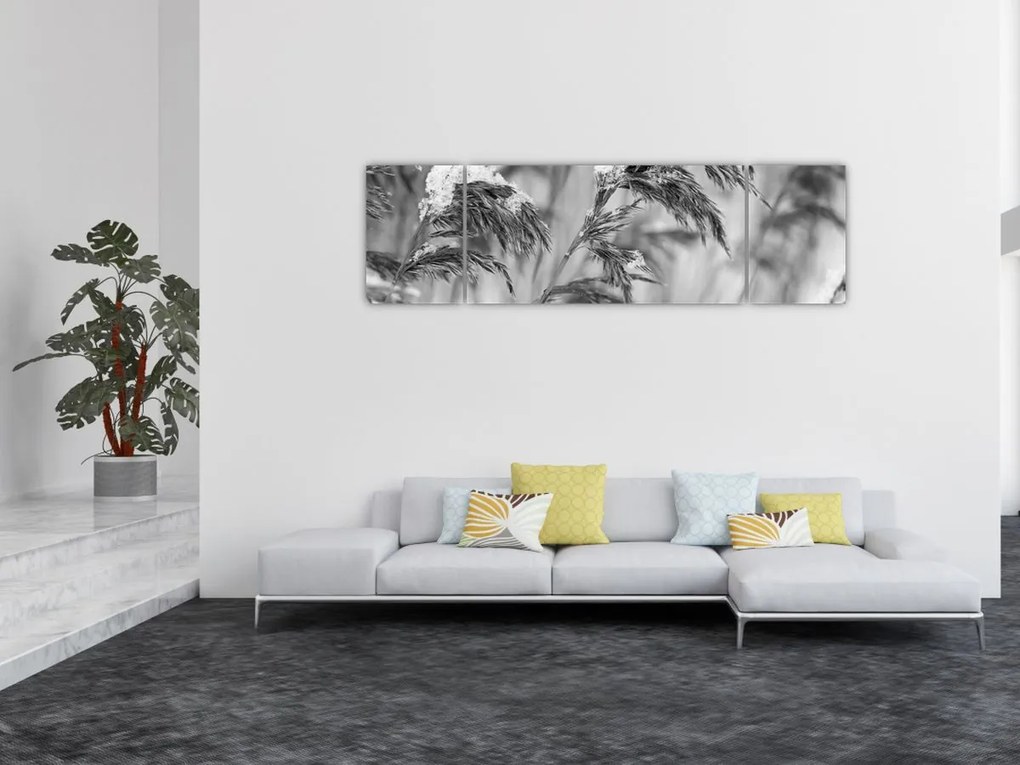 Obraz - Lipnice, czarno - biały (170x50 cm)