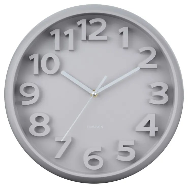 Zegar ścienny ø 33,5 cm Elevated Classic Numbers – Karlsson
