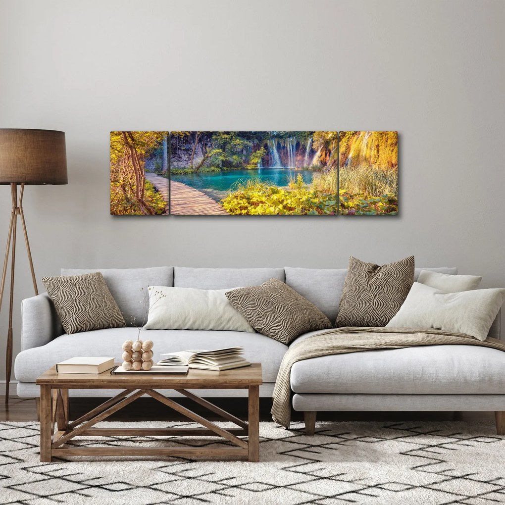Obraz - Jeziora Plitwickie, Chorwacja (170x50 cm)