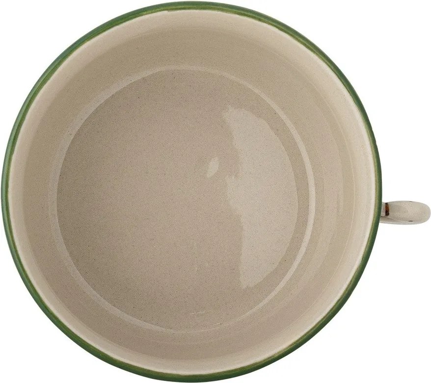 Zielona kamionkowa miska na zupę 460 ml Hezha – Bloomingville