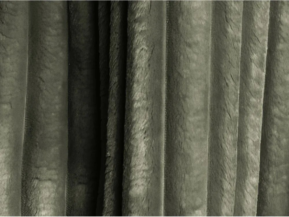 Zielona sztruksowa rozkładana sofa ze schowkiem 252 cm Kona – Makamii