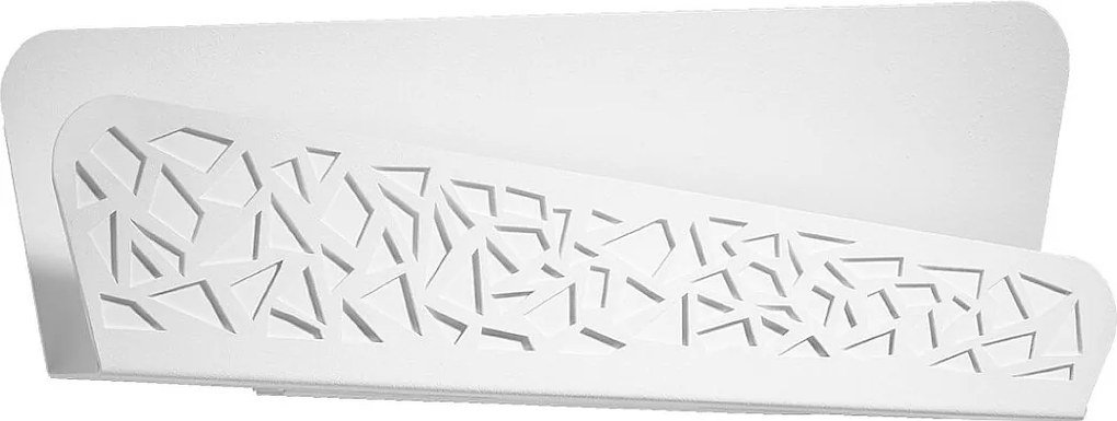 Kinkiety Nowoczesny Aliza, Stal/Pvc - 2 Źródło - L.40 X H.15 Cm - Biały