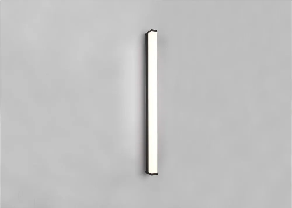 Kinkiet LED w kolorze matowej czerni (dł. 80 cm) Fabio – Trio