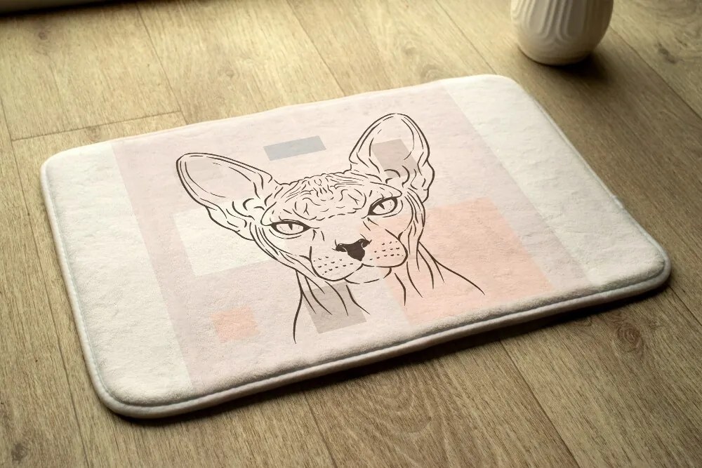 Dywanik antypoślizgowy do łazienki Dywanik antypoślizgowy do łazienki Kot Sfinks