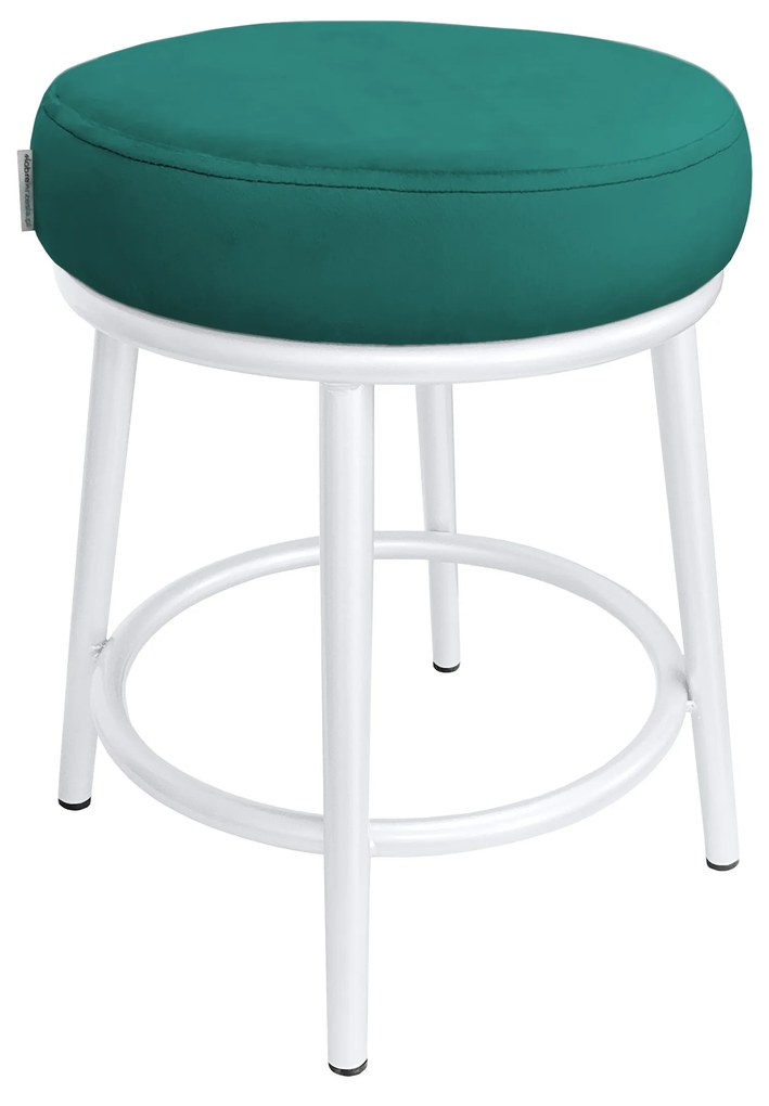 Taboret Ben noga metalowa biała MG20