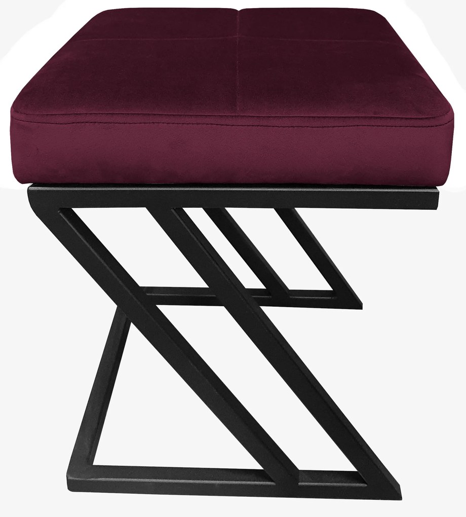 Pufa ZETA LOFT ławka taboret podnóżek metal MG02