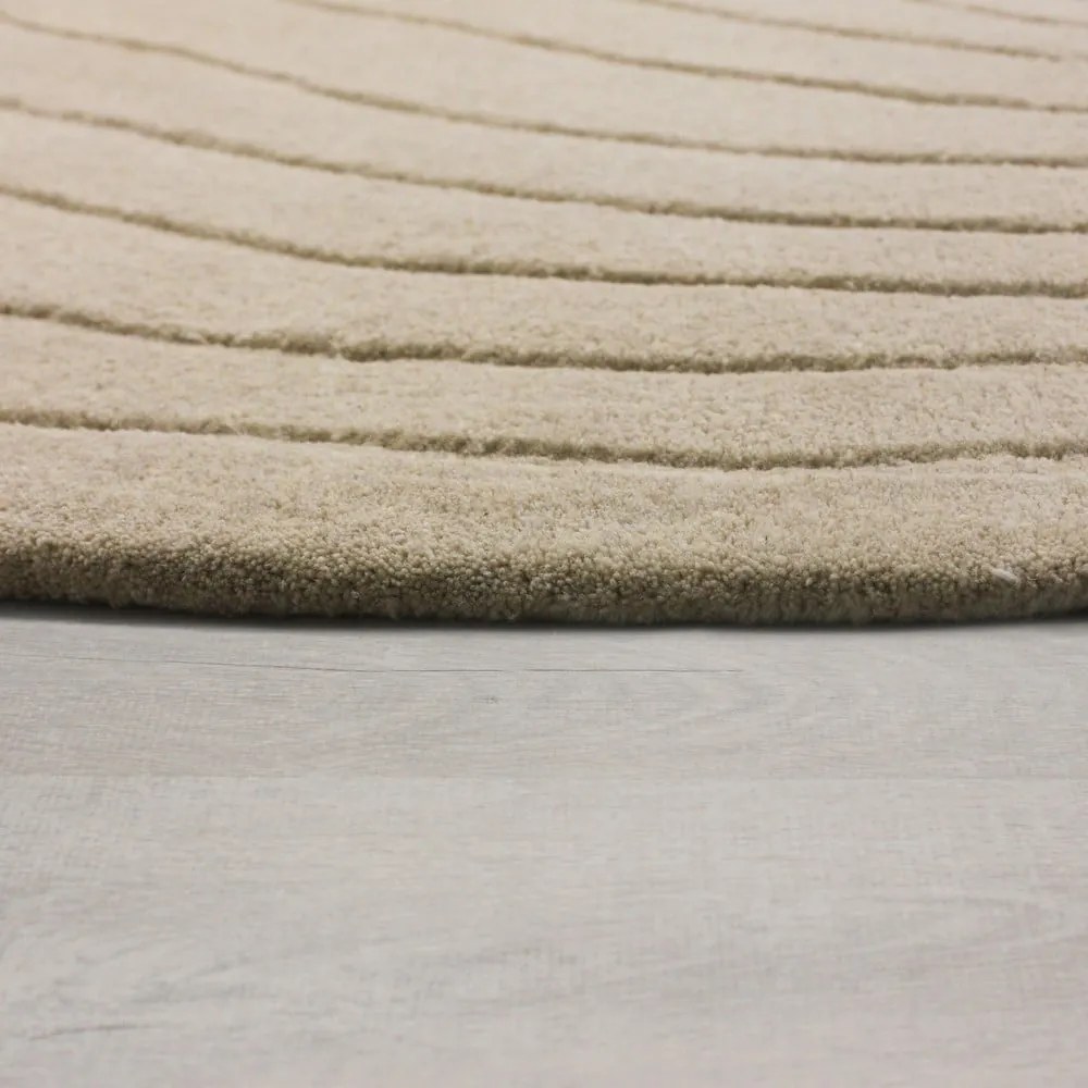 Kremowy wełniany dywan 200x290 cm Puddle Wool – Flair Rugs