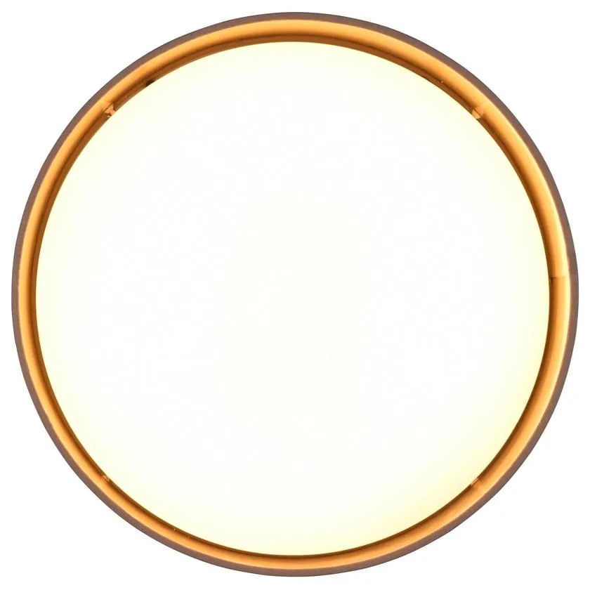 Jasnobrązowa lampa sufitowa LED ø 30 cm Locarno – Reality