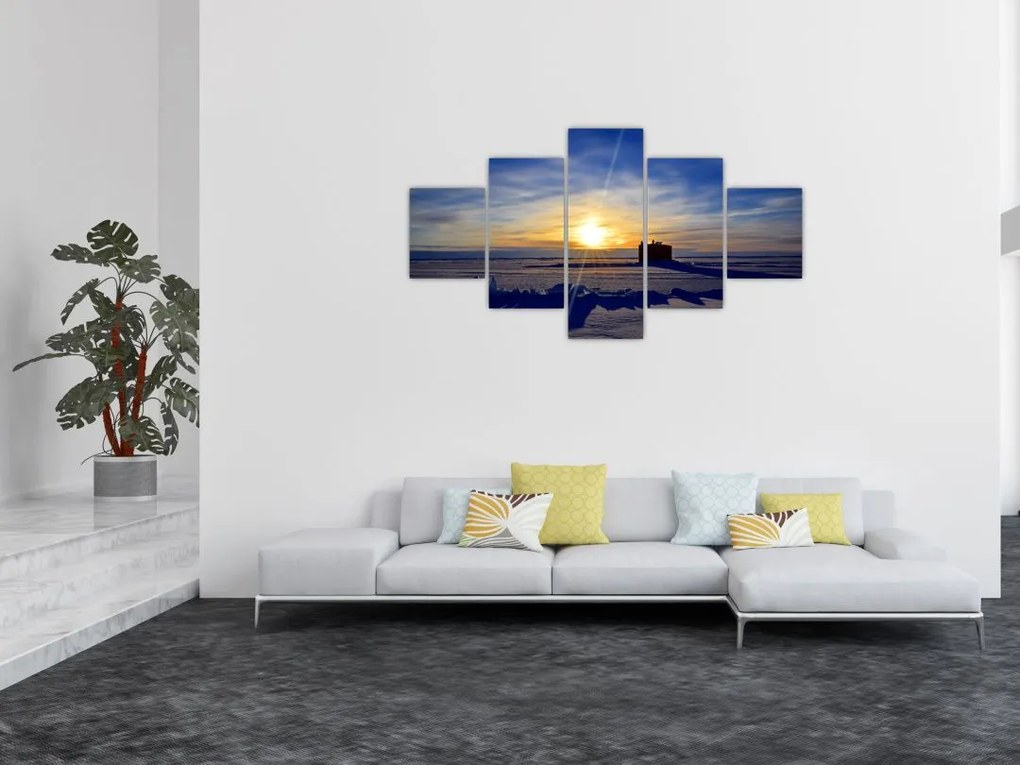 Obraz - krajobraz polarny (125x70 cm)