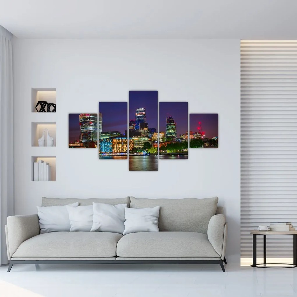 Obraz - Londyn wieczorem (125x70 cm)