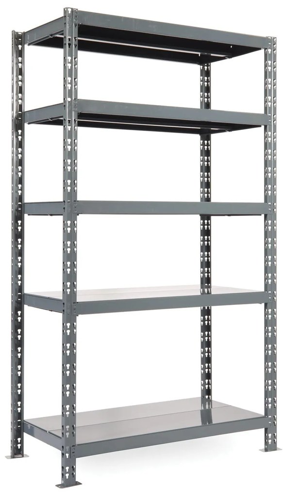 Regał półkowy 1+1 GRATIS, 1800x1200x600 mm, 5 półek, nośność półki 300 kg, podstawowy