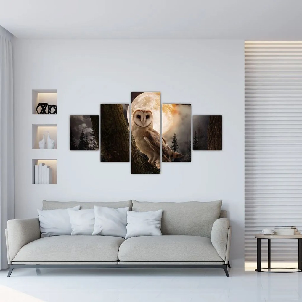 Obraz sowy palonej (125x70 cm)