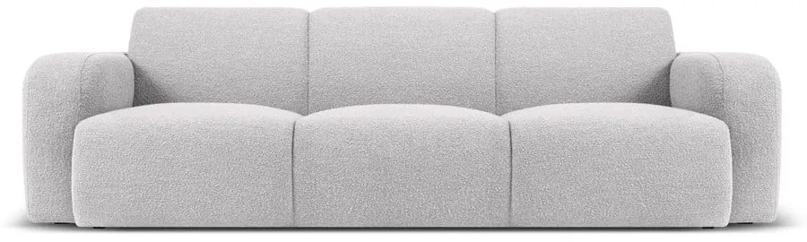 Jasnoszara sofa z materiału bouclé 235 cm Molino – Micadoni Home