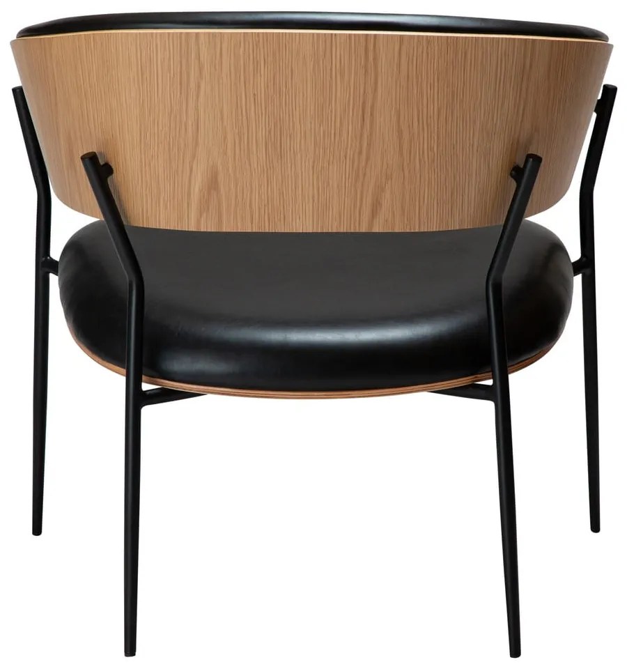 Czarny fotel z imitacji skóry Crib – DAN-FORM Denmark