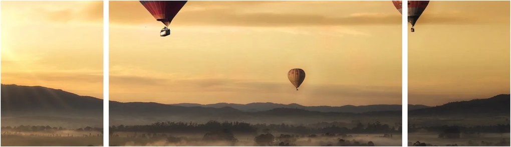 Obraz - latające balony (170x50 cm)