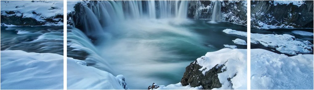 Obraz - Wodospad Bogów, Islandia (170x50 cm)