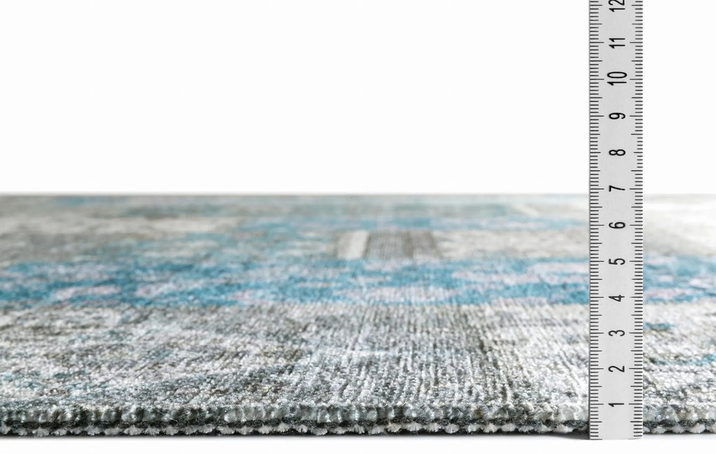 Dywan nowoczesny Michele Patchwork niebieski 80 cm x 145 cm